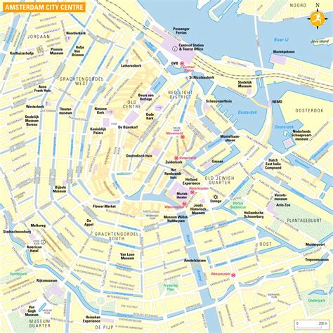 amsterdam city centre map|map showing amsterdam.